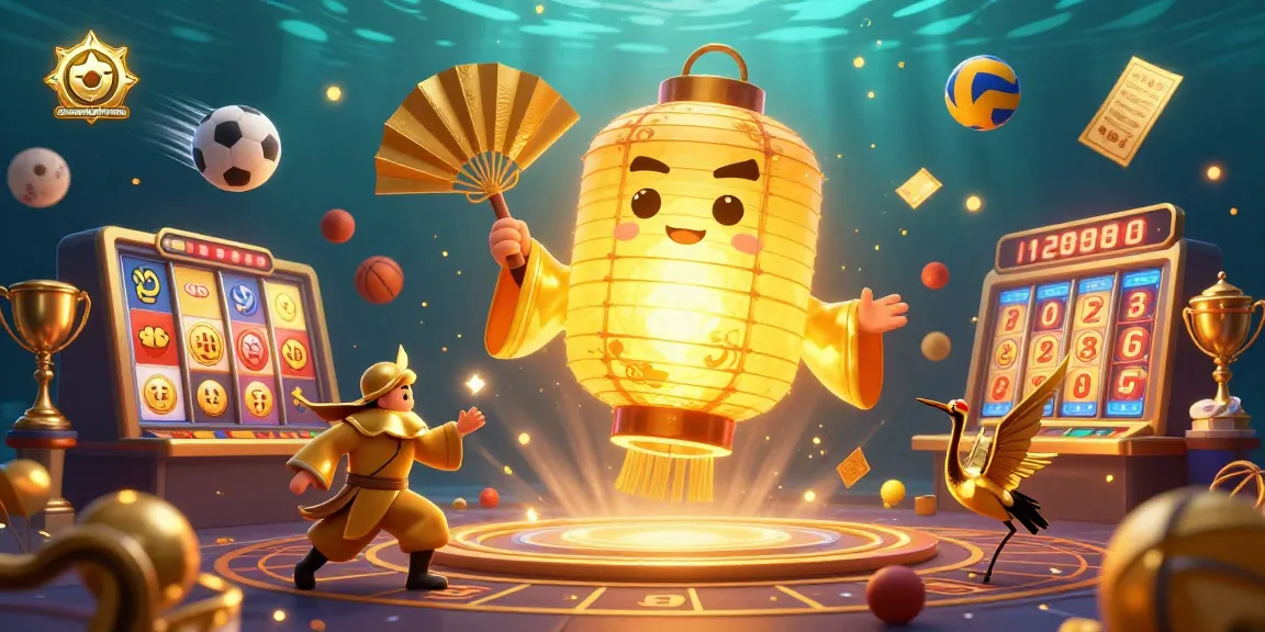 Engaging dacsandatphanrang casino scene featuring a giant golden lantern and dynamic gaming elements.