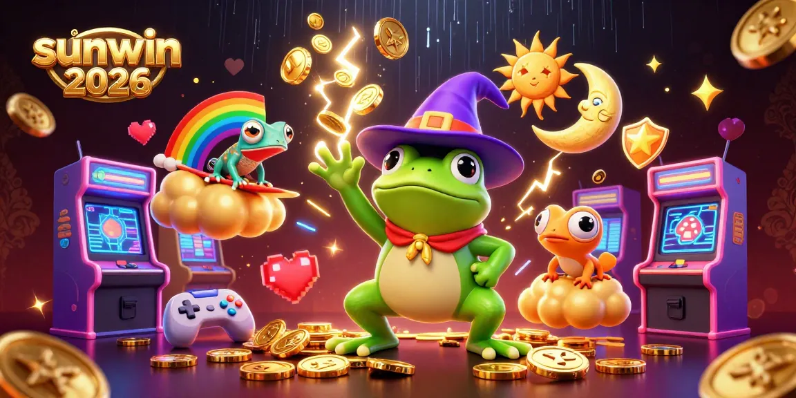 Experience the excitement of sunwin 2026 with vibrant casino elements and dynamic characters.
