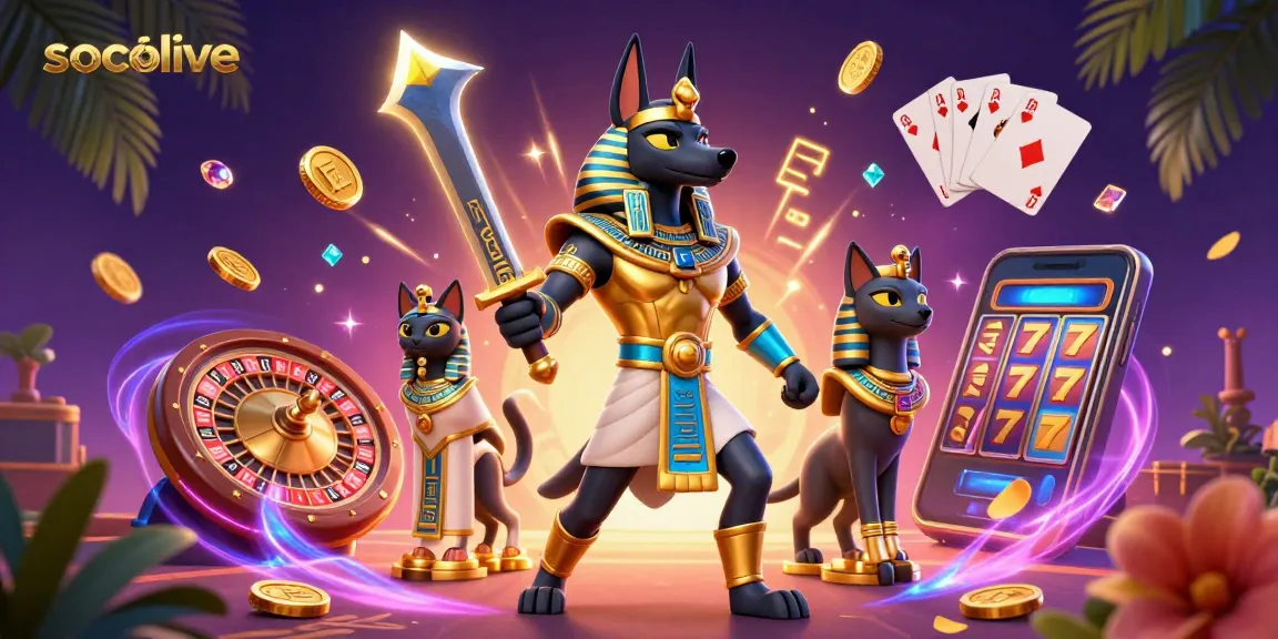 Socolive enhances your sports betting experience with this vibrant scene featuring energetic characters and casino elements.